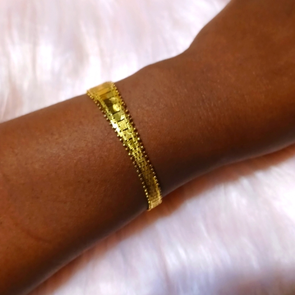 18k gold plated bracelet - Picture 1 of 8